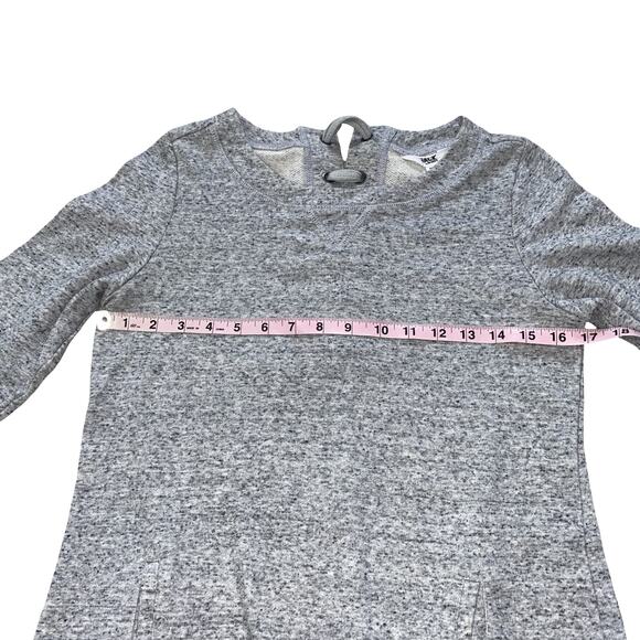 Jack by BB Dakota Day Off Knit Lace Up Back Gray Sweater Dress Size XS - Picture 3 of 9